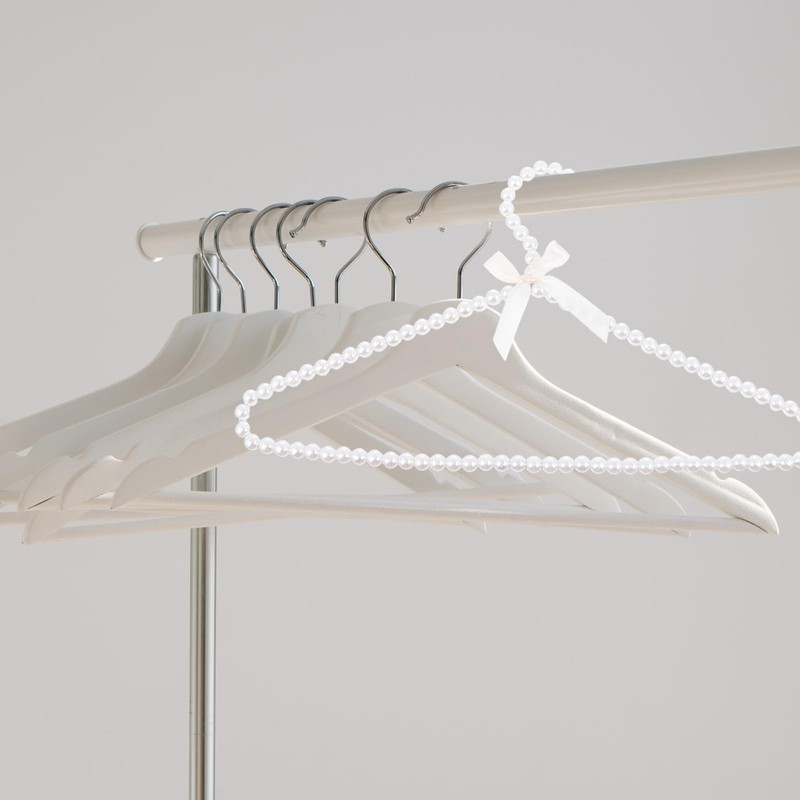 2pcs Pearl Hanger Home Use Hanger Creative Hangers Multipurpose Clothes