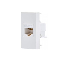 Maclean MCE725W LAN Socket CAT.6 Universal Network Socket Modular Wall Socket Flush-Mounted Wall Socket Flush-Mounted (LAN Socket, White)