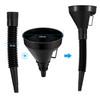 6 Pcs Plastic Funnel Set, Long Mouth Automotive Funnel in
