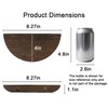QsQueen Solid Wood Half Round Floating Wall Shelves | Elegant