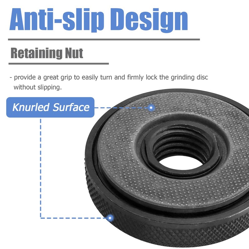 Mesee 5/8-11 Inch Thread Quick Release Angle Grinder Flange Nut