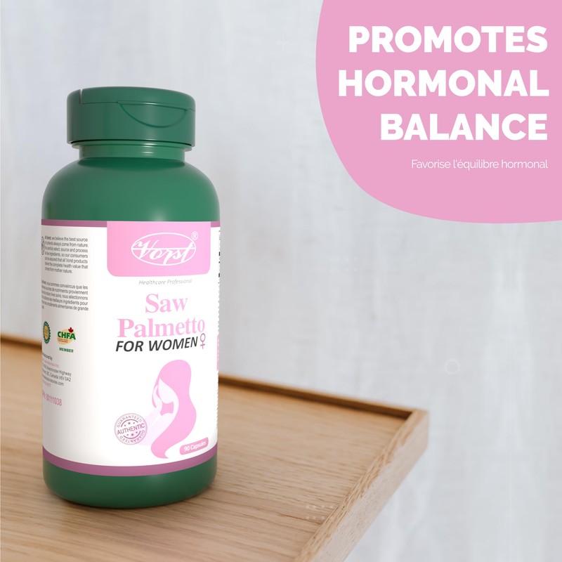VORST Saw Palmetto for Women 90 Capsules | 1 Bottle
