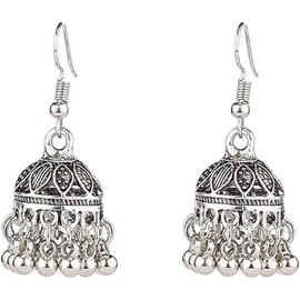 Tassel Earring Boho Antique Drop Hanging Beads Dangle Bohemian Vintage Earrings for Women Jewelry (Style 2, One size)