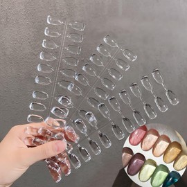 Acycoin2A 360PCS Clear False Nail Tips for Nail Color Display Book Nail Polish Display Card Nail Color Chart for DIY Manicure Salon