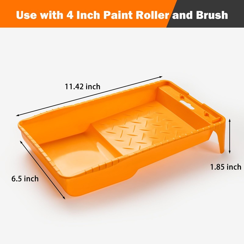 Mister Rui Paint Tray Liner, Disposable Paint Tray, 4" Sturdy