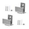 TEHAUX 2pcs Barn Door Floor Guide Adjustable Stainless Steel Stay