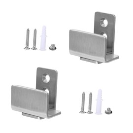 TEHAUX 2pcs Barn Door Floor Guide Adjustable Stainless Steel Stay Roller with Non-scratch Design for Sliding Doors Easy Installation Compatible with Various Door Panels