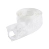 CRAFFANCY White Large Plastic Zipper, Teeth Heavy Duty Zipper for