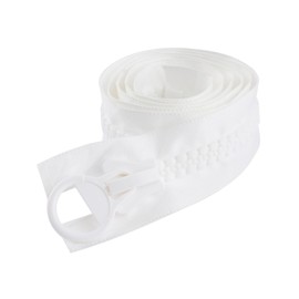CRAFFANCY White Large Plastic Zipper, Teeth Heavy Duty Zipper for DIY Sewing Craft Bag Tent Boat Canvas (80cm)