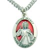 Divine Mercy of Jesus Medal Enamel on Metal Italian Pendant
