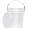 5-Gallon White Bucket Pail Container with Lid | Food Grade