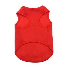 Dog Shirt Tee Shirts Puppy Summer Clothes Dog Tank Top Vest Security Sweat Shirt for Small Dog Medium Dog Cat (Red, XL)
