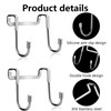 3pcs Over Door Hook, Shower Door Hooks, 304 Stainless Steel