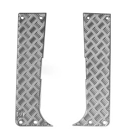 For FMS 1 Set Metal Side Pedal Decorative Plate for FMS FCX24 Wagon 1/24 RC Car Upgrade