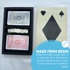 Thorness Elegant Handcrafted Luxury Resin Double Deck Playing Card Box