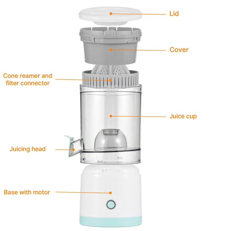 Electric Citrus Juicer Machines with USB and Cleaning Brush Portable