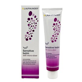 Laufwunder Sensitive Balm 75ml - Moisturising Foot Balm with Microsilver & Ceramides for Dry, Eczema-Prone Skin - Fragrance-Free, Dermatologically Tested, Intensive Hydration