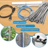 LCOUACEO Stainless Steel Cable Ties Long 250 x 4.6 mm,