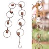 Leapiture Hanging Rain Chime Rain Chain Chime Metal Hanging Rain