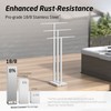 KES Standing Towel Rack 3-Tier with Marble Base, Free Standing
