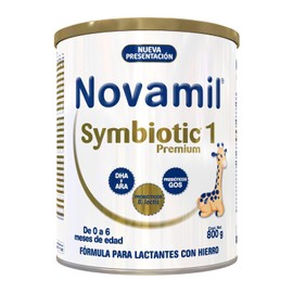 NOVAMIL Symbiotic Etapa 1 Fórmula con Hierro. Bote con 800g.