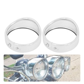 Turn Signal Light Trim Ring Visor Type Flat Light Lamp Accessories Fit For Harley Touring Electra Glide Road King Black 2Pcs