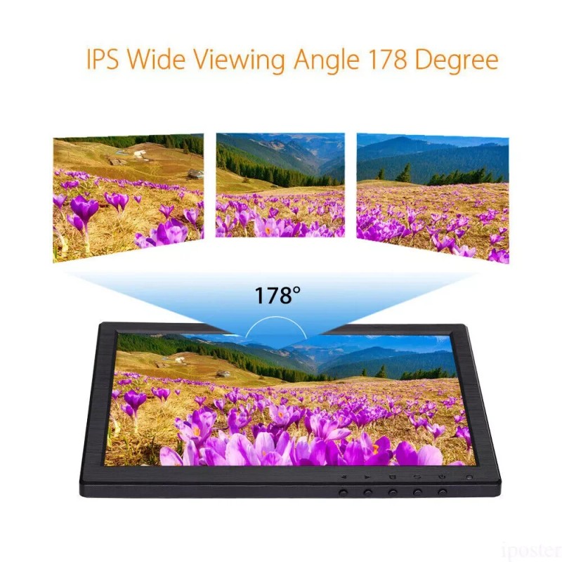 IPoster Portable Monitor 10 Inch LCD Display Screen with AV