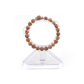 Joya Gift Jewelry Natural Picture Jasper Gemstone 8MM Round Beads Bracelet comes with fancy velvet bag for Women