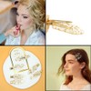 18 Pcs Including Gold Glitter Bridesmaid Hair Clips and Silk