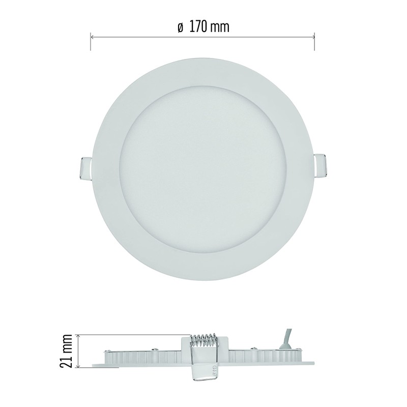 EMOS LED Panel 7 W Round 480 lm Recessed Ceiling
