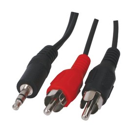 World of Data AUDIO/VIDEO CABLE/Jack Stereo Male 3.5mm / 2x RCA Male/Cable Length: 10,0 m