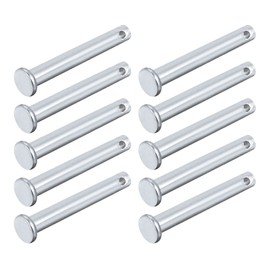 METALLIXITY Clevis Pins (6mmx40mm) 20Pcs, Single Hole Flat Head Carbon Steel Fastener Pin - for Metal Devices, Furniture Installation, Industrial, DIY