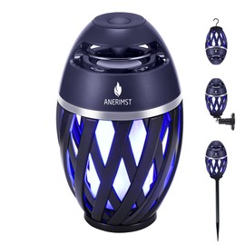 Outdoor Bluetooth Speaker, ANERIMST Waterproof Wireless Torch LED Light, Gifts for Men Women Dad Mom, Flame Speaker for Camping Home Gadgets, Loud Sound, 24H Playtime, Blue Light, 1 Pack