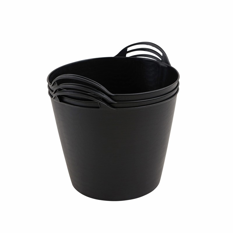 BiGDUG Plastic Flexi Tubs (26 Litre) - Pack of 5