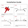 RVZONE RV Boat Recessed Ceiling Light 6 Pack 12V LED