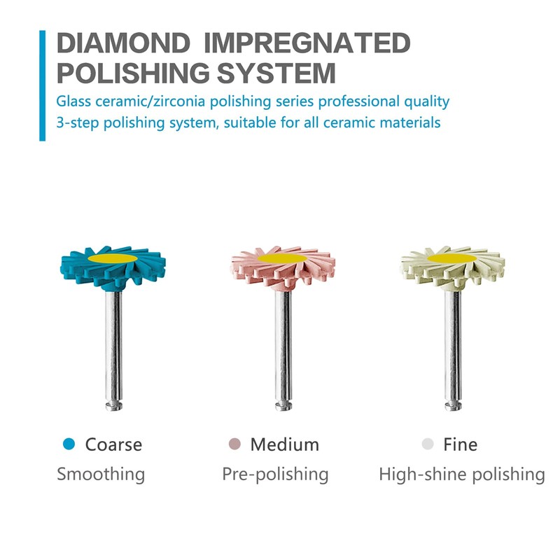 Dental Composite Polishing Wheels, Dental Polishing Discs Dimond Impregnated Polishing