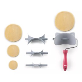 Ibili Rodillo Cortador De Masas Circular 4,6,8 Y 10 Cm Marca Ibili