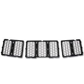 Front Mesh Grille Insert Kit Grill Cover, Fit Jeep Grand Cherokee 2014 2015 2016, Not Fit Jeep Grand Cherokee Limited Models, Black