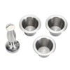 3pcs Refillable Coffee Capsule 304 Stainless Steel Coffee Pods with