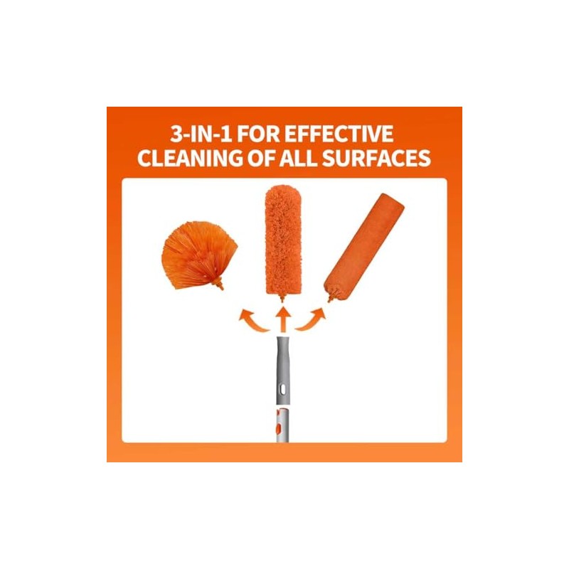 Ceiling Fan Cleaner Duster with 72‘’ Extendable Long Handle Cleaning
