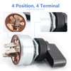 Switch Starter Ignition Switch， 4 Position, 4 Terminal Compatible for
