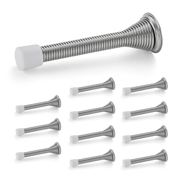 Ravinte Door Stoppers, 12 Pack Spring Door Stops with Rubber