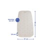 Maximex Bathtub mat Natural Rubber Beige, 37 x 90 cm
