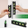 Huepar Magnetic Torpedo Level, Conduit Level with 4 Vials, 6.2