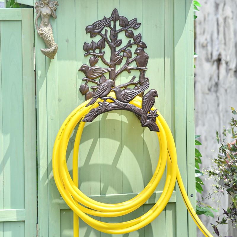Sungmor Heavy Duty Cast Iron Hose Holder,Garden & Yard Decorative