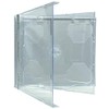 mediaxpo 50 Standard Clear Smart Tray Double CD Jewel Case