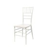 Commercial Seating Products Resin White Crystal Chiavari Chairs