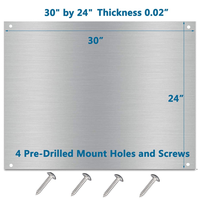 24" By 30" Stainless Steel Stove Backsplash Splatter Guard SP3604