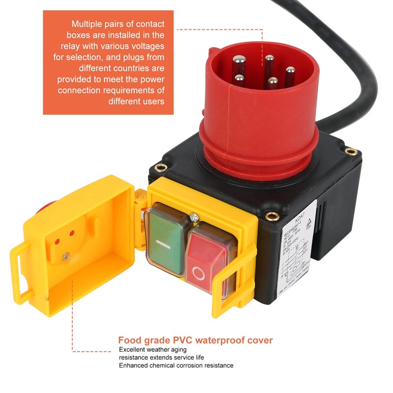 Switch/Plug Combination, KOA7 250 V, 50 Hz, 3 Phase Device