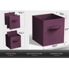 Sorbus Foldable Storage Cubes - 6 Fabric Baskets for Organizing